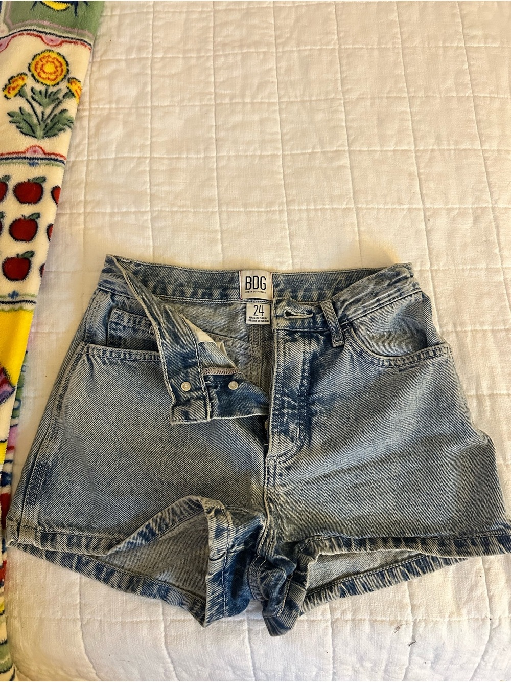 Urban Outfitters BDG Light Blue High-Rise Denim Shorts
